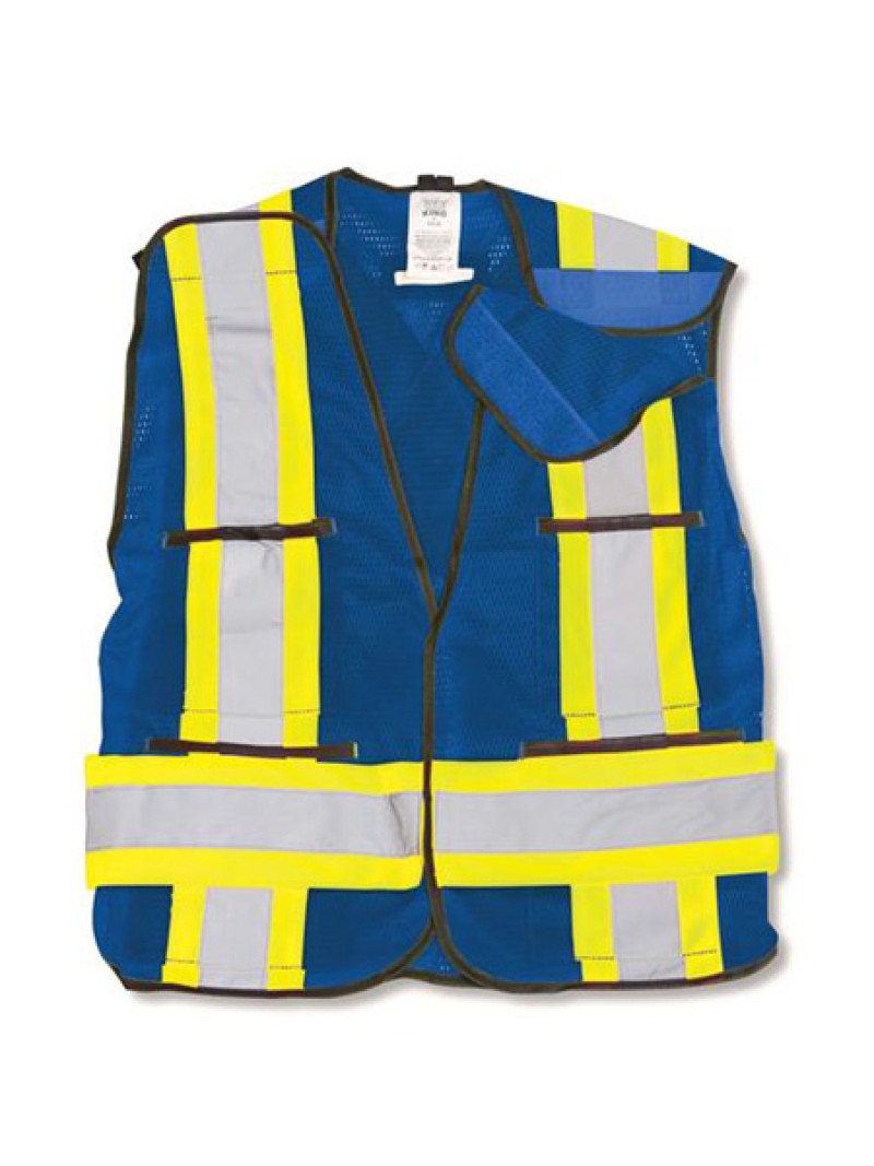 Royal BLUE 100% Polyester Soft Mesh Safety Vest