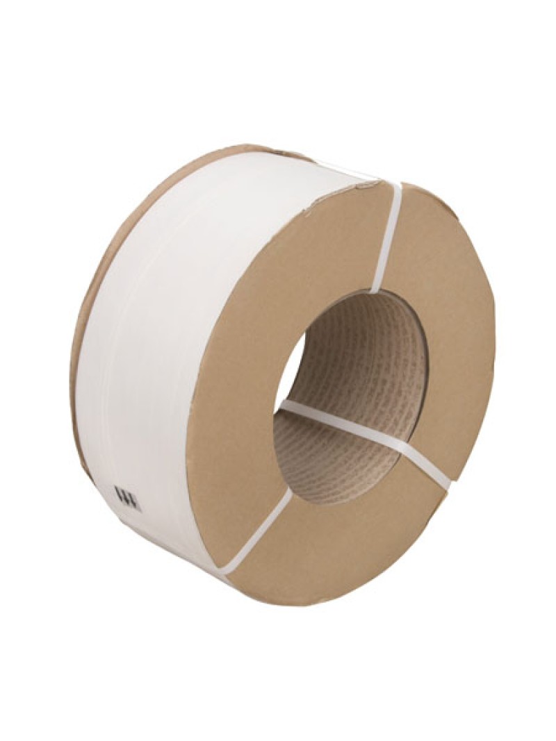 Polypropylene Strapping, White, 1/2" x 9,900', 9 x 8 Core