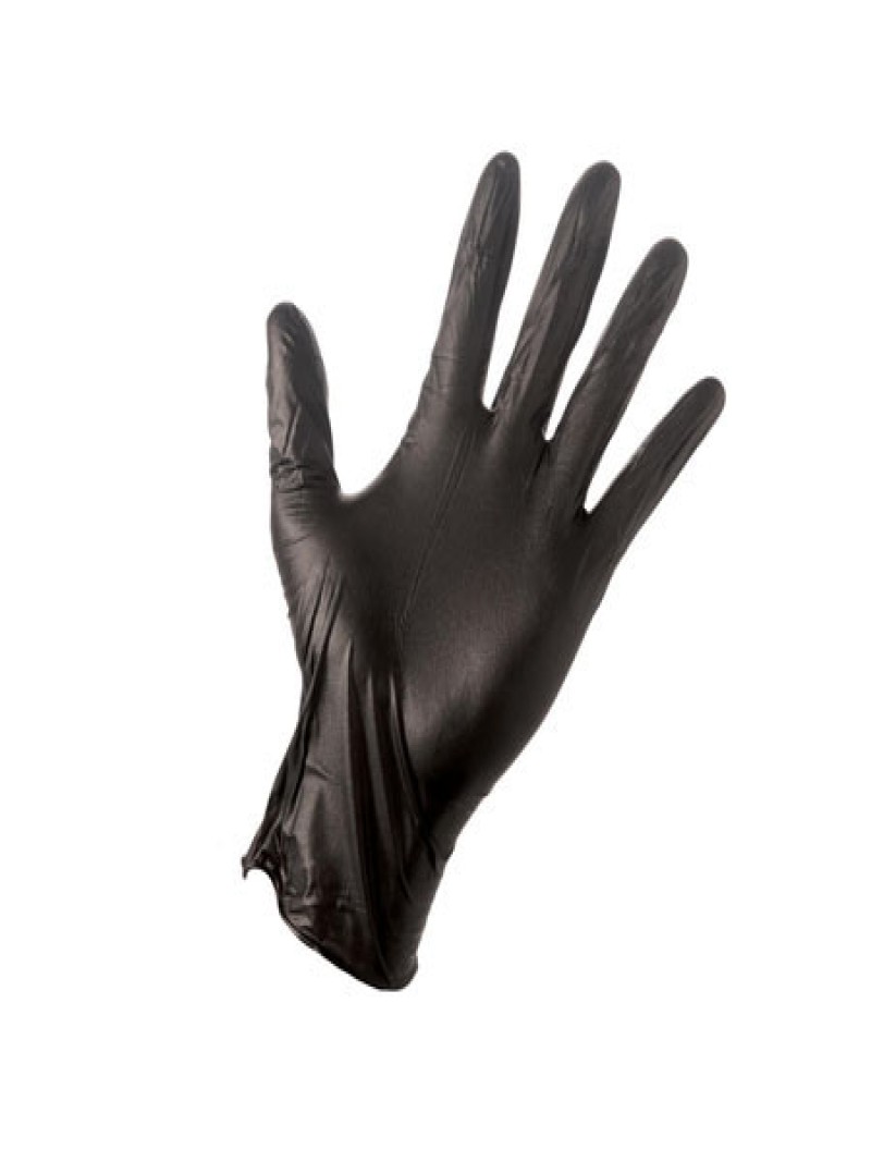 Black Nitrile Gloves PF 8mil Large-100/Box