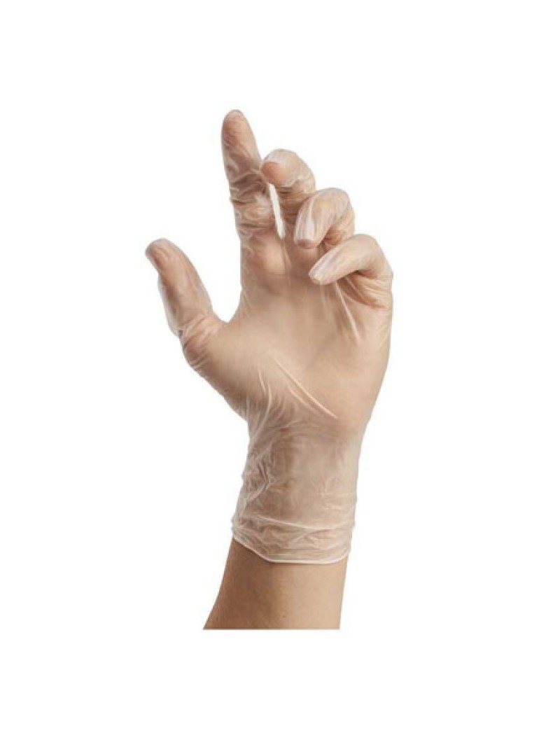 Clear 4Mil Vinyl Gloves Powder Free-S