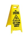 28" Caution Wet Floor Sign - English / French